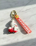 3D PVC Figure Keychain - Hello Kitty - Chef On Scooter