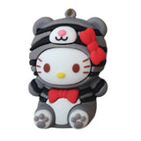3D PVC Figure Keychain - Hello Kitty - Sitting Tiger Costume
