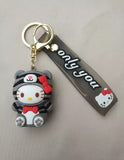 3D PVC Figure Keychain - Hello Kitty - Sitting Tiger Costume