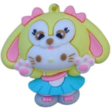 3D PVC Figure Keychain - Hello Kitty - Usahana In Blue Skirt