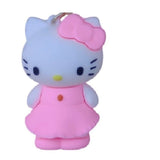 3D PVC Figure Keychain - Hello Kitty - Pink Dress