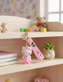 3D PVC Figure Keychain - Hello Kitty - Pink Dress