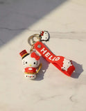 3D PVC Figure Keychain - Hello Kitty - Ringmaster Scepter