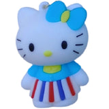 3D PVC Figure Keychain - Hello Kitty - Kitty Patriotic Dress