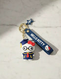 3D PVC Figure Keychain - Hello Kitty - Kitty Graduation Gown Glasses