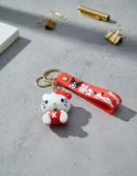 3D PVC Figure Keychain - Hello Kitty - Kitty Sitting K Apple