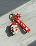 3D PVC Figure Keychain - Hello Kitty - Winter Snowflake