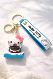 3D PVC Figure Keychain - Hello Kitty - Winking Mini Cookie