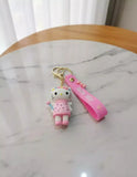 3D PVC Figure Keychain - Hello Kitty - Kitty Fairy Holding Wand