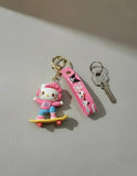 3D PVC Figure Keychain - Hello Kitty - Kitty Skater Headphones
