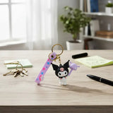 3D PVC Figure Keychain - Kuromi - With Baku Mallet