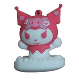 3D PVC Figure Keychain - Kuromi - Pink Sakura Cloud
