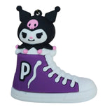 3D PVC Figure Keychain - Kuromi - In Purple Sneaker