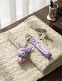 3D PVC Figure Keychain - Kuromi - Pastel Sitting Variant
