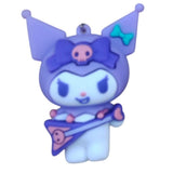 3D PVC Figure Keychain - Kuromi - Playing Guitar