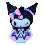3D PVC Figure Keychain - Kuromi - Pink Bow Dress