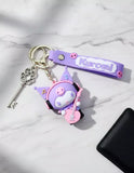 3D PVC Figure Keychain - Kuromi - Rocker Guitar