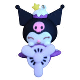 3D PVC Figure Keychain - Kuromi - Riding Airplane