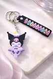 3D PVC Figure Keychain - Kuromi - Riding Airplane