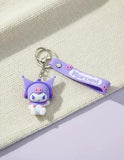 3D PVC Figure Keychain - Kuromi - With Headphones