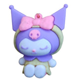 3D PVC Figure Keychain - Kuromi - Sleeping Yellow Dress