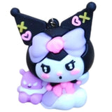 3D PVC Figure Keychain - Kuromi - Cloud With Baku