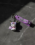 3D PVC Figure Keychain - Kuromi - Cloud With Baku