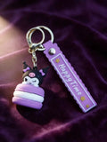 3D PVC Figure Keychain - Kuromi - Peeking Macaron