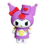 3D PVC Figure Keychain - Kuromi - Royal Jester Outfit