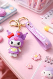 3D PVC Figure Keychain - Kuromi - Royal Jester Outfit