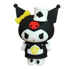 3D PVC Figure Keychain - Kuromi - Wonderland Queen