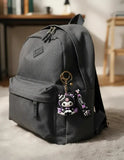 3D PVC Figure Keychain - Kuromi - Gothic Dress Holding Plushie