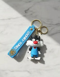 3D PVC Figure Keychain - Looney Tunes - Sylvester Tune Squad
