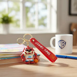 3D PVC Figure Keychain - Looney Tunes - Taz Tune Squad Holding Basketball