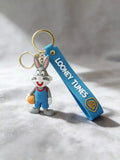 3D PVC Figure Keychain - Looney Tunes - Bugs Bunny Tune Squad Basketball