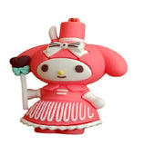 3D PVC Figure Keychain - Melody De Hello Kitty - My Melody Top Hat Chocolate Wand