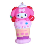 3D PVC Figure Keychain - Sanrio - My Melody Ice Cream Cup