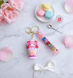 3D PVC Figure Keychain - Melody De Hello Kitty - My Melody Ice Cream Cup