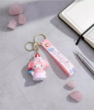 3D PVC Figure Keychain - Melody De Hello Kitty - My Melody Holding Heart Wand