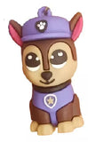 3D PVC Figure Keychain - Paw Patrol - Chibi Chase Sitting Police