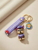 3D PVC Figure Keychain - Paw Patrol - Chibi Chase Sitting Police
