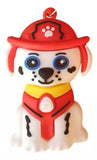 3D PVC Figure Keychain - Paw Patrol - Marshall Firefighter Sitting