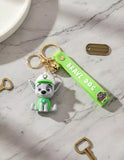 3D PVC Figure Keychain - Paw Patrol - Chibi Rocky Sitting