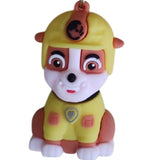 3D PVC Figure Keychain - Paw Patrol - Rubble Sitting Construction Uniform