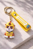 3D PVC Figure Keychain - Paw Patrol - Rubble Sitting Construction Uniform