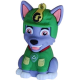 3D PVC Figure Keychain - Paw Patrol - Rocky Sitting Green Uniform