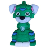 3D PVC Figure Keychain - Paw Patrol - Rocky Mighty Pups Sitting