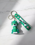 3D PVC Figure Keychain - Paw Patrol - Rocky Mighty Pups Sitting