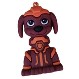 3D PVC Figure Keychain - Paw Patrol - Rubble Charged Up