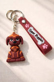 3D PVC Figure Keychain - Paw Patrol - Rubble Charged Up